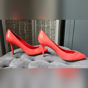 Coach Coral Patent Leather Pointed-Toe Pumps